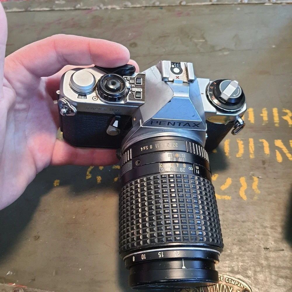 Vintage Pentax MG ME ASAHI 3 Film CAMERAS and Accessories LOT **SEE DESCRIPTION